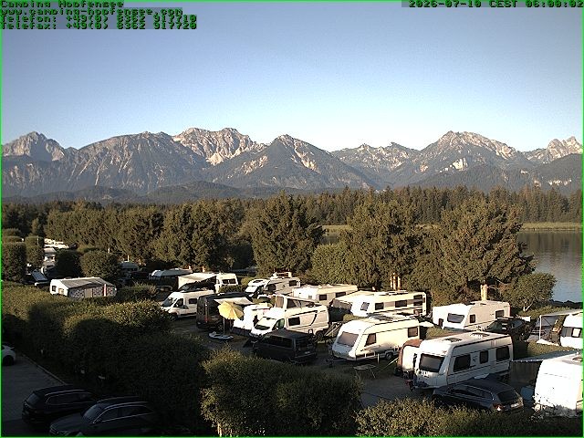 Archiv Foto Webcam Campingplatz am Hopfensee