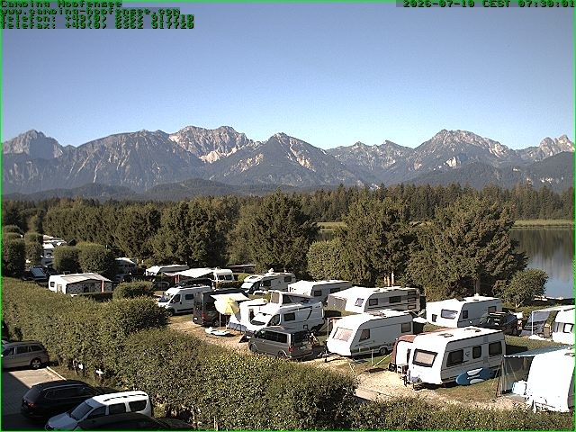 Archiv Foto Webcam Campingplatz am Hopfensee