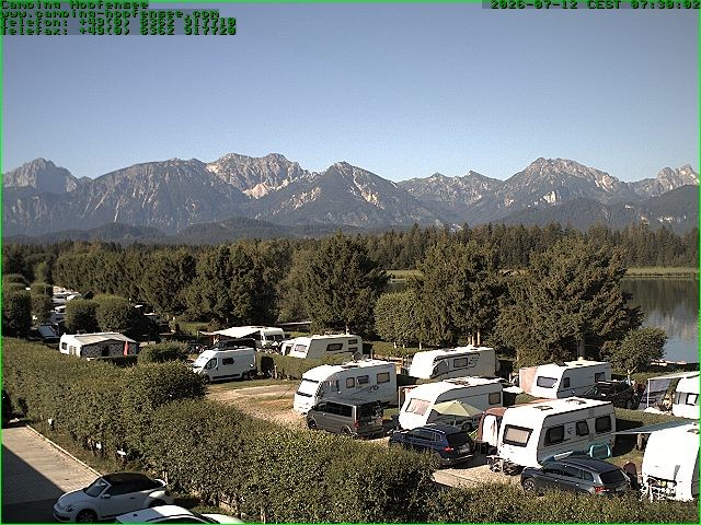 Archiv Foto Webcam Campingplatz am Hopfensee