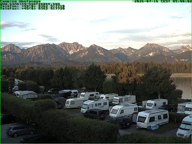Archiv Foto Webcam Campingplatz am Hopfensee