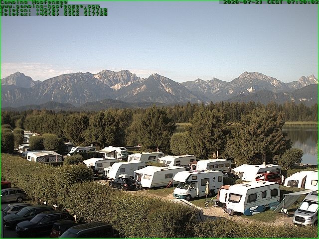 Archiv Foto Webcam Campingplatz am Hopfensee