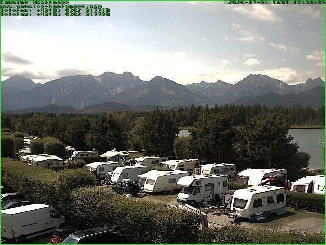 Archiv Foto Webcam Campingplatz am Hopfensee
