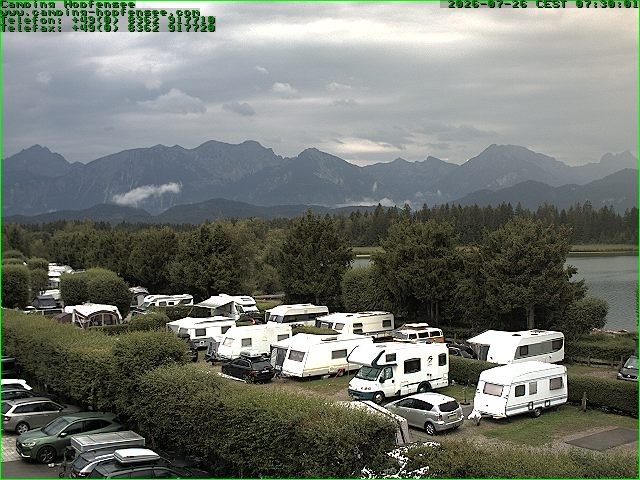 Archiv Foto Webcam Campingplatz am Hopfensee