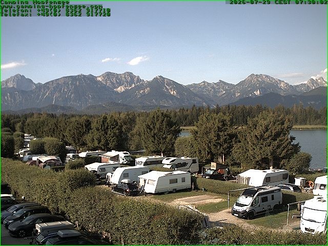 Archiv Foto Webcam Campingplatz am Hopfensee