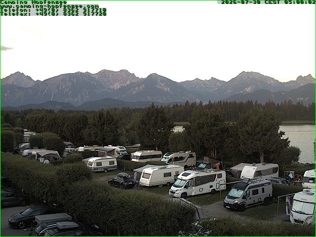 Archiv Foto Webcam Campingplatz am Hopfensee