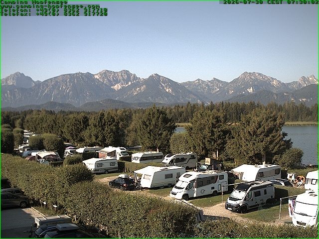 Archiv Foto Webcam Campingplatz am Hopfensee