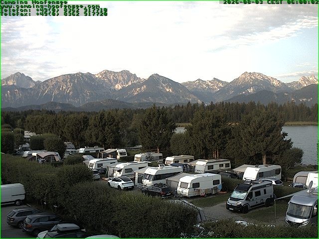 Archiv Foto Webcam Campingplatz am Hopfensee
