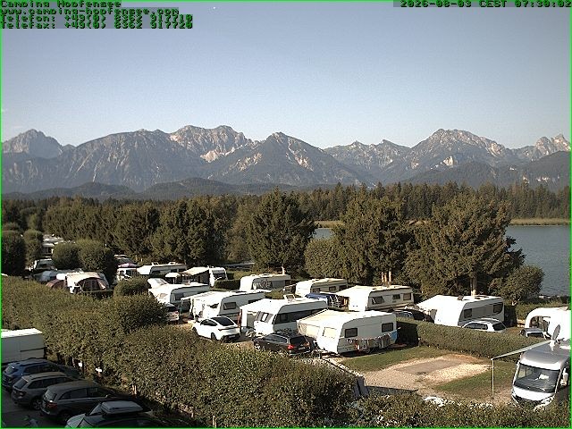 Archiv Foto Webcam Campingplatz am Hopfensee