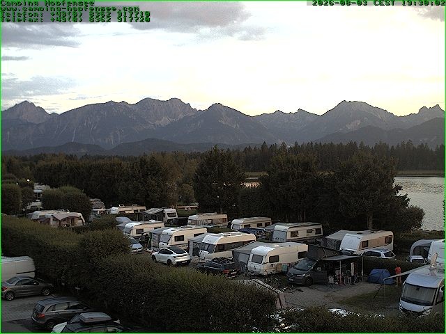 Archiv Foto Webcam Campingplatz am Hopfensee