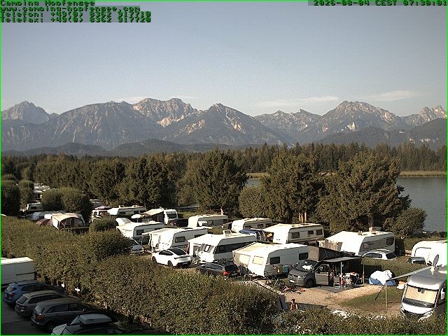 Archiv Foto Webcam Campingplatz am Hopfensee