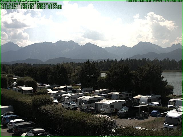 Archiv Foto Webcam Campingplatz am Hopfensee