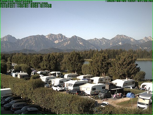 Archiv Foto Webcam Campingplatz am Hopfensee