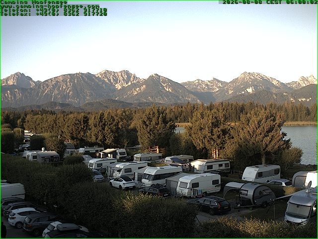Archiv Foto Webcam Campingplatz am Hopfensee