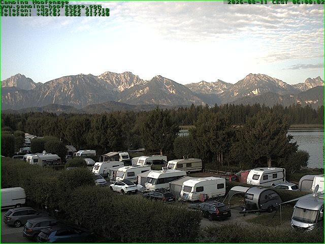 Archiv Foto Webcam Campingplatz am Hopfensee