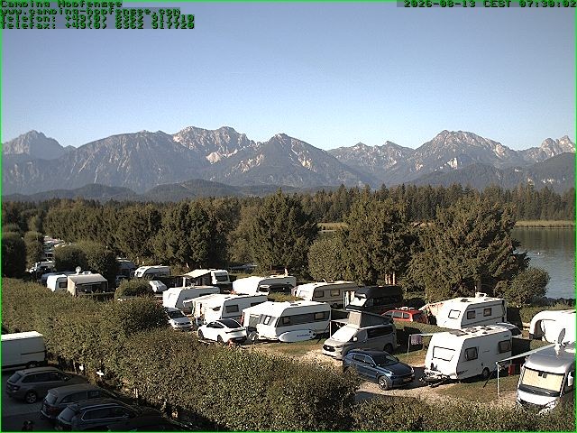 Archived image Webcam Camsite at Hopfensee