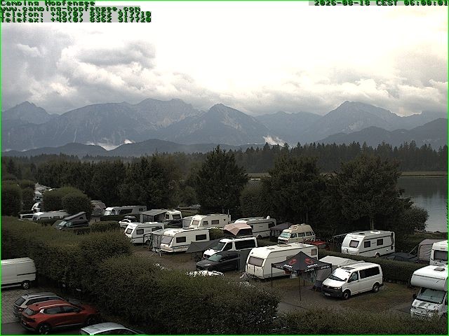 Archiv Foto Webcam Campingplatz am Hopfensee