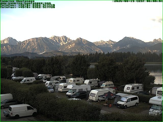Archiv Foto Webcam Campingplatz am Hopfensee