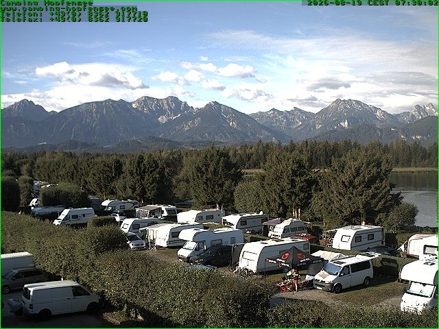 Archiv Foto Webcam Campingplatz am Hopfensee
