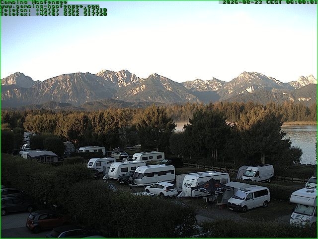 Archiv Foto Webcam Campingplatz am Hopfensee