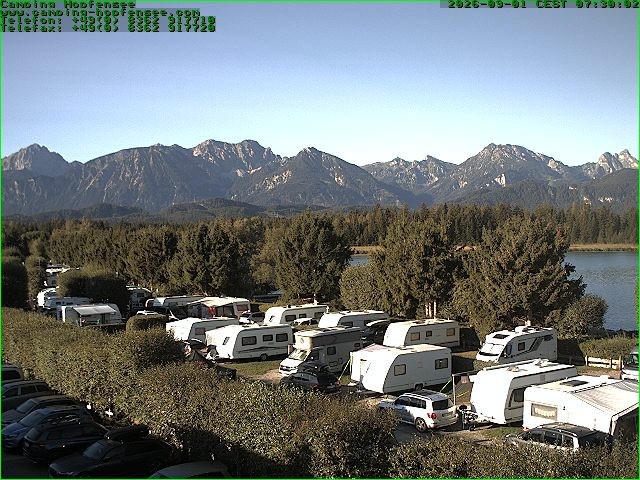 Archiv Foto Webcam Campingplatz am Hopfensee