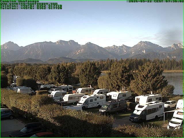 Archiv Foto Webcam Campingplatz am Hopfensee