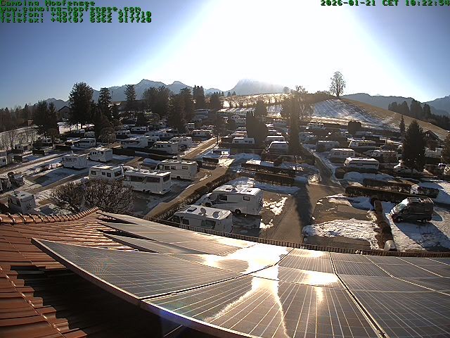Archiv Foto Webcam Blick auf den Campingplatz am Hopfensee