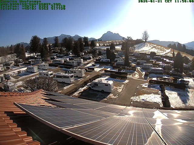 Archiv Foto Webcam Blick auf den Campingplatz am Hopfensee