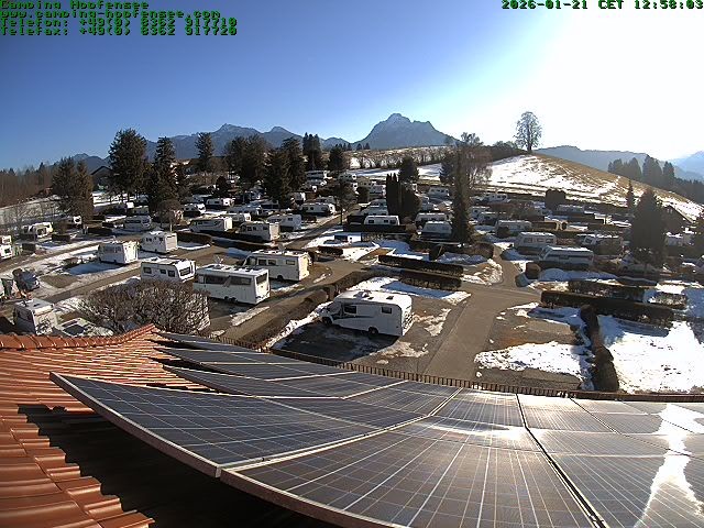 Archiv Foto Webcam Blick auf den Campingplatz am Hopfensee
