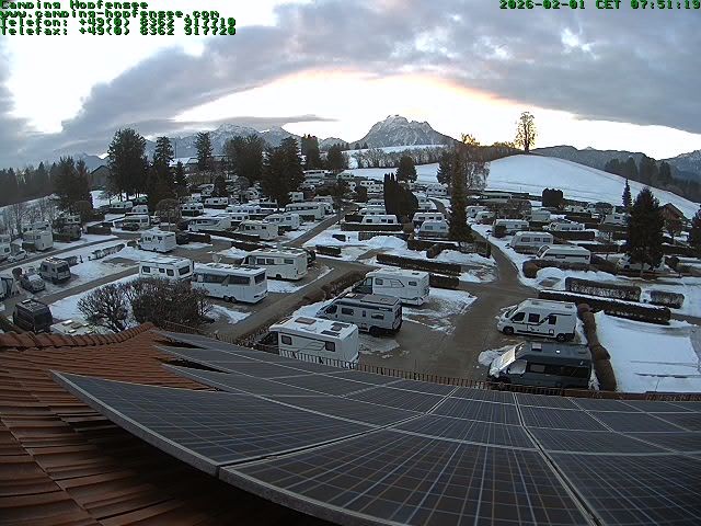 Archiv Foto Webcam Blick auf den Campingplatz am Hopfensee