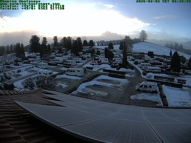 Archiv Foto Webcam Blick auf den Campingplatz am Hopfensee