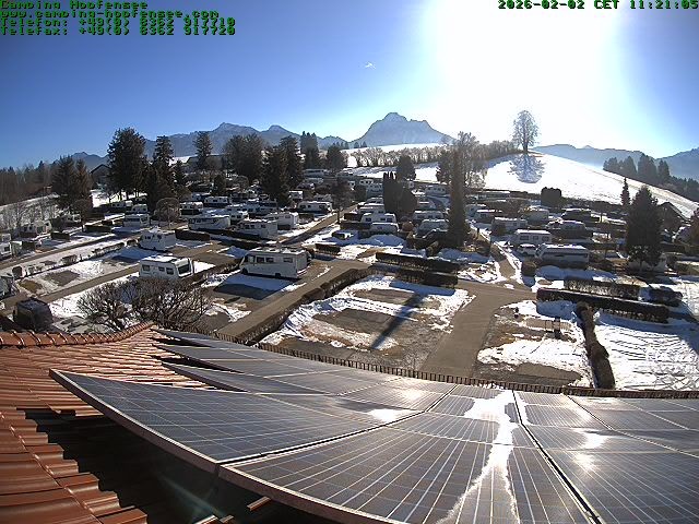 Archiv Foto Webcam Blick auf den Campingplatz am Hopfensee