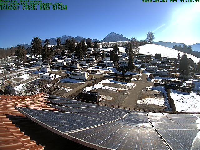 Archiv Foto Webcam Blick auf den Campingplatz am Hopfensee