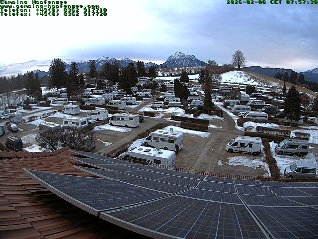 Archiv Foto Webcam Blick auf den Campingplatz am Hopfensee