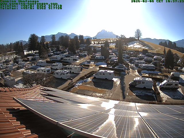 Archiv Foto Webcam Blick auf den Campingplatz am Hopfensee