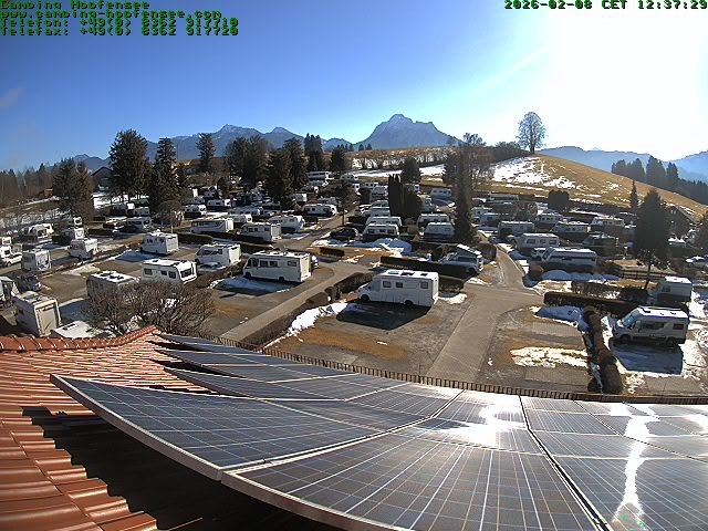 Archiv Foto Webcam Blick auf den Campingplatz am Hopfensee