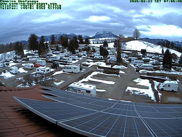 Archiv Foto Webcam Blick auf den Campingplatz am Hopfensee