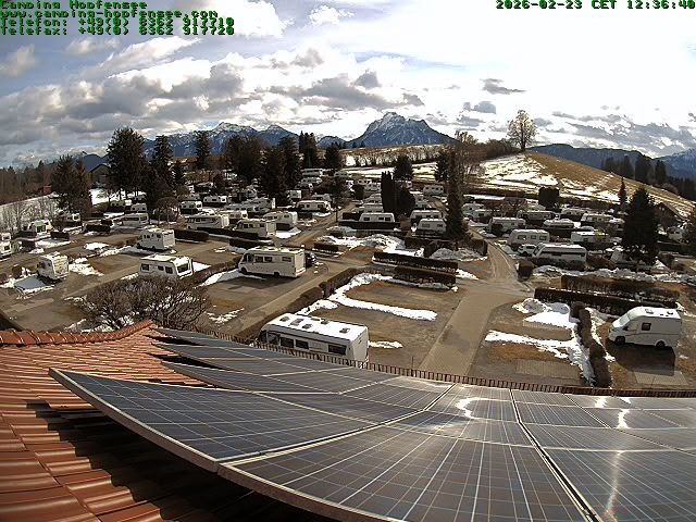 Archiv Foto Webcam Blick auf den Campingplatz am Hopfensee