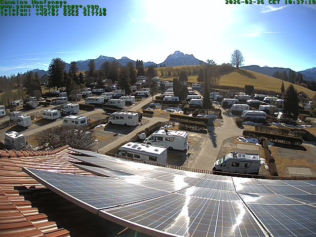 Archiv Foto Webcam Blick auf den Campingplatz am Hopfensee