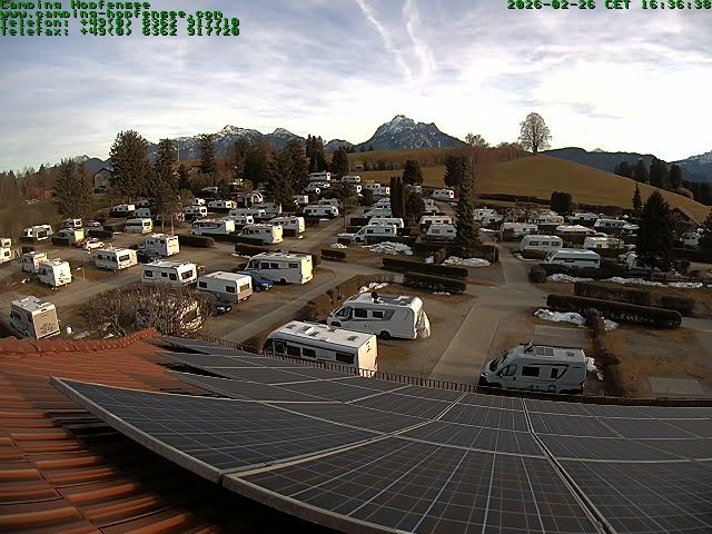 Archiv Foto Webcam Blick auf den Campingplatz am Hopfensee