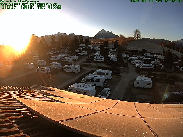 Archived image Webcam Campsite Hopfensee