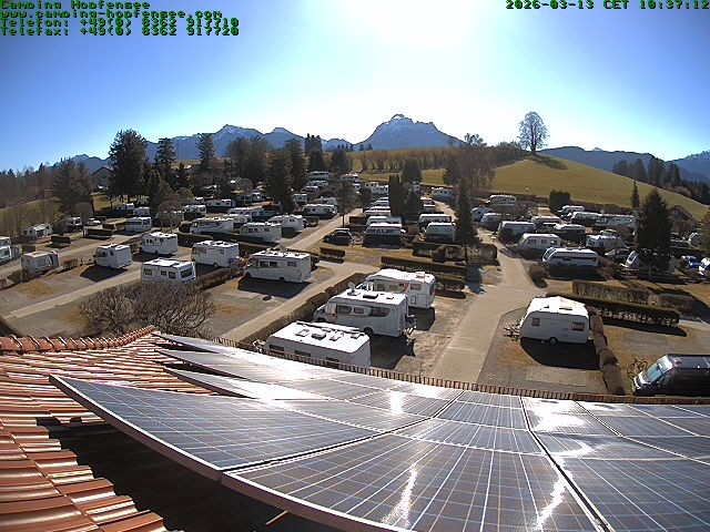 Archived image Webcam Campsite Hopfensee