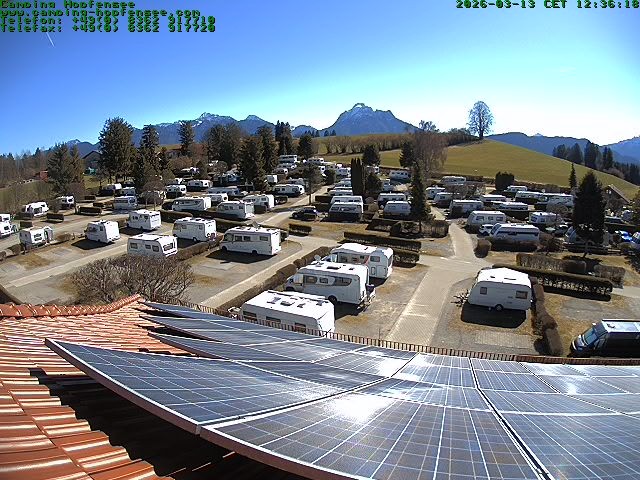 Archived image Webcam Campsite Hopfensee
