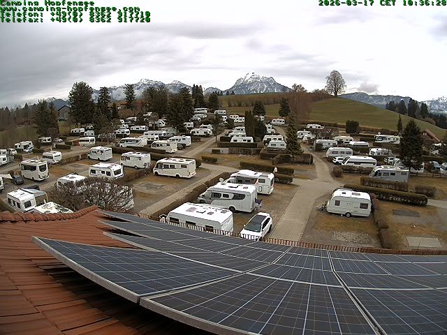 Archiv Foto Webcam Blick auf den Campingplatz am Hopfensee