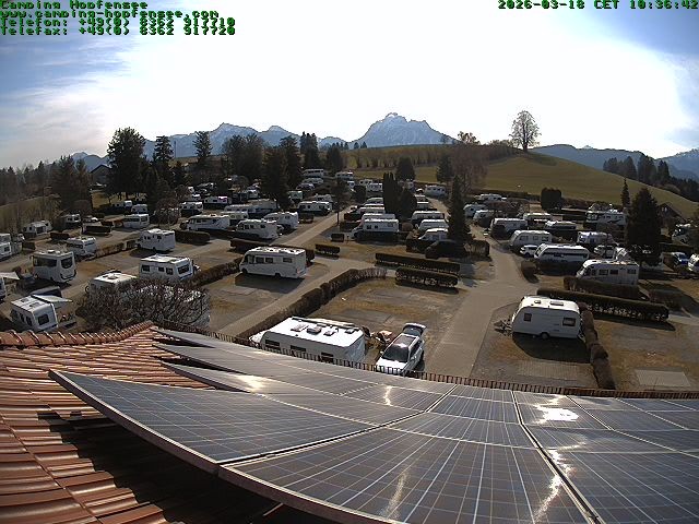 Archiv Foto Webcam Blick auf den Campingplatz am Hopfensee