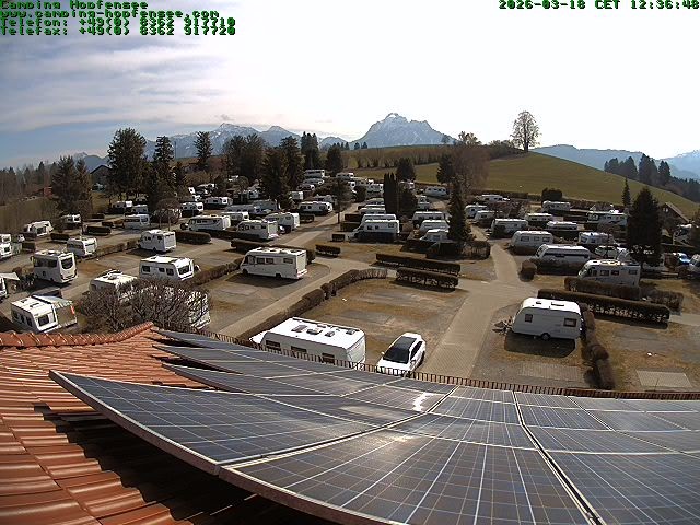 Archiv Foto Webcam Blick auf den Campingplatz am Hopfensee
