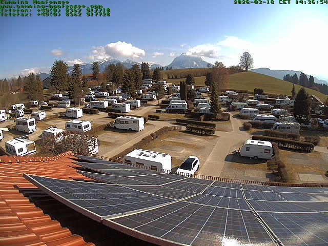 Archiv Foto Webcam Blick auf den Campingplatz am Hopfensee