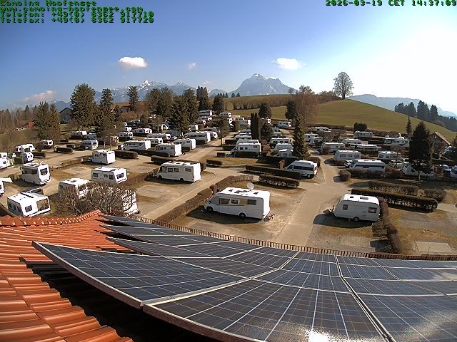 Archiv Foto Webcam Blick auf den Campingplatz am Hopfensee