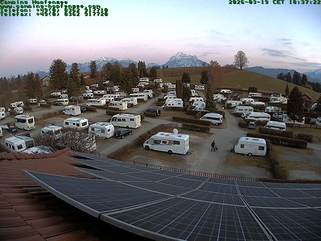 Archiv Foto Webcam Blick auf den Campingplatz am Hopfensee