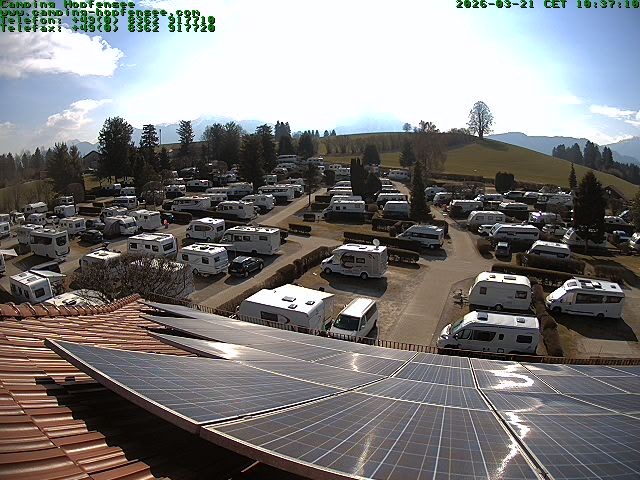 Archiv Foto Webcam Blick auf den Campingplatz am Hopfensee