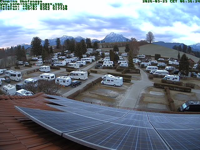 Archiv Foto Webcam Blick auf den Campingplatz am Hopfensee